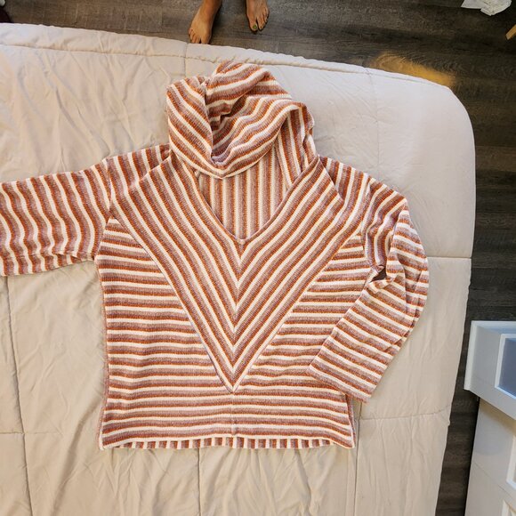 Anthropologie Pink Striped Sweatshirt - Picture 8 of 11